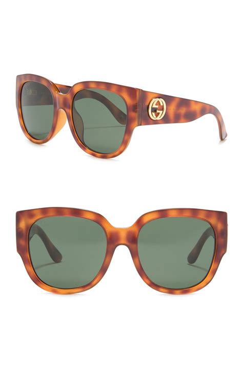 gucci 55mm oversize square sunglasses|gucci sunglasses cettire.